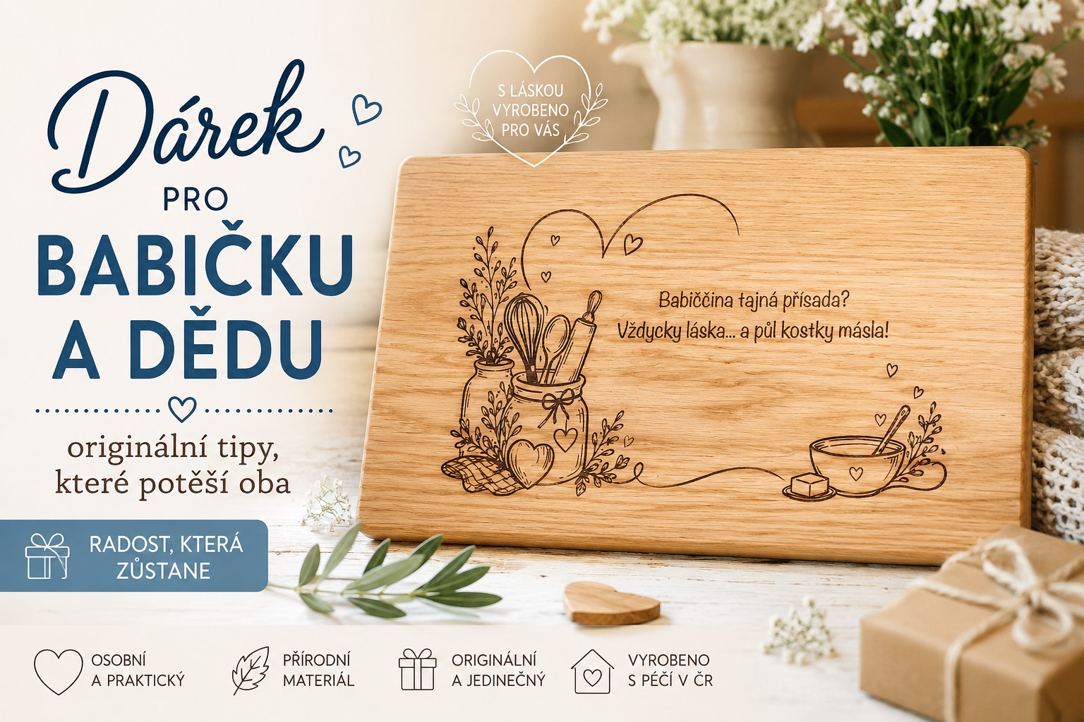 Dárek pro babičku a dědu: originální tipy, které potěší oba