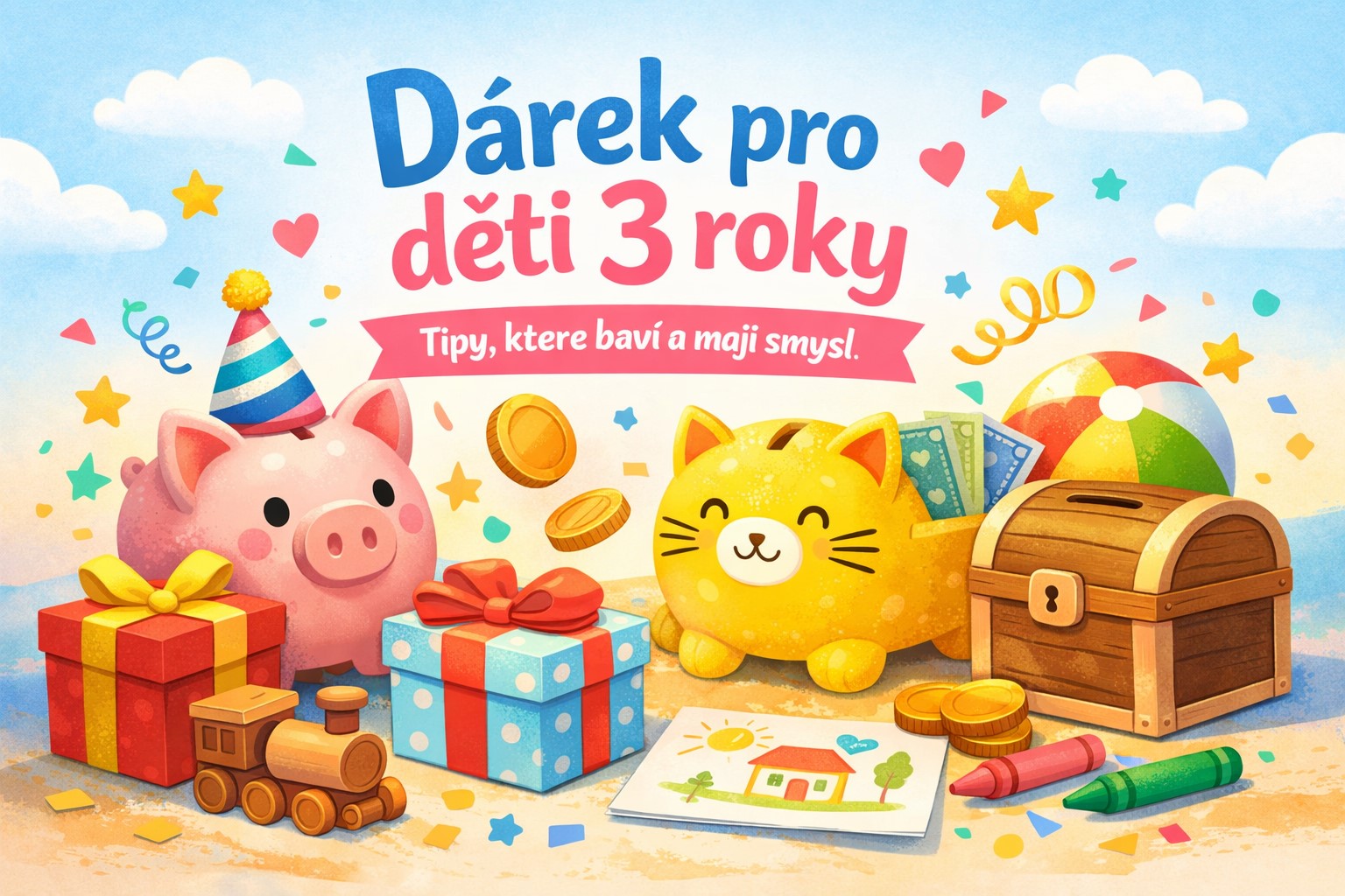 Dárek pro děti 3 roky: tipy, které baví a mají smysl