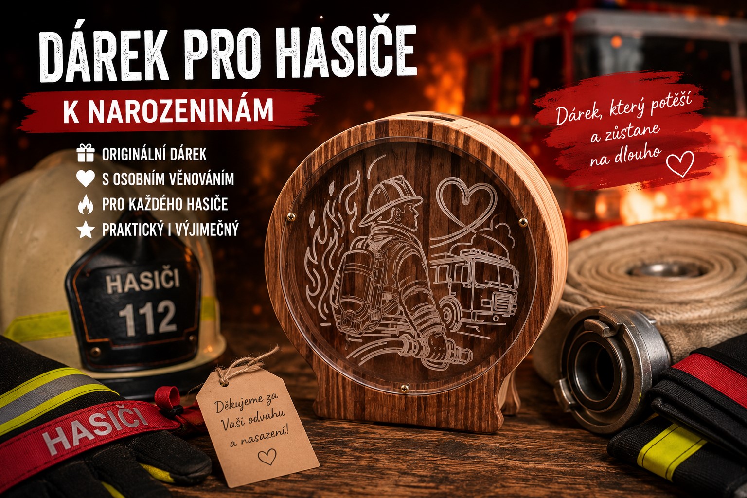 Dárek pro hasiče k narozeninám