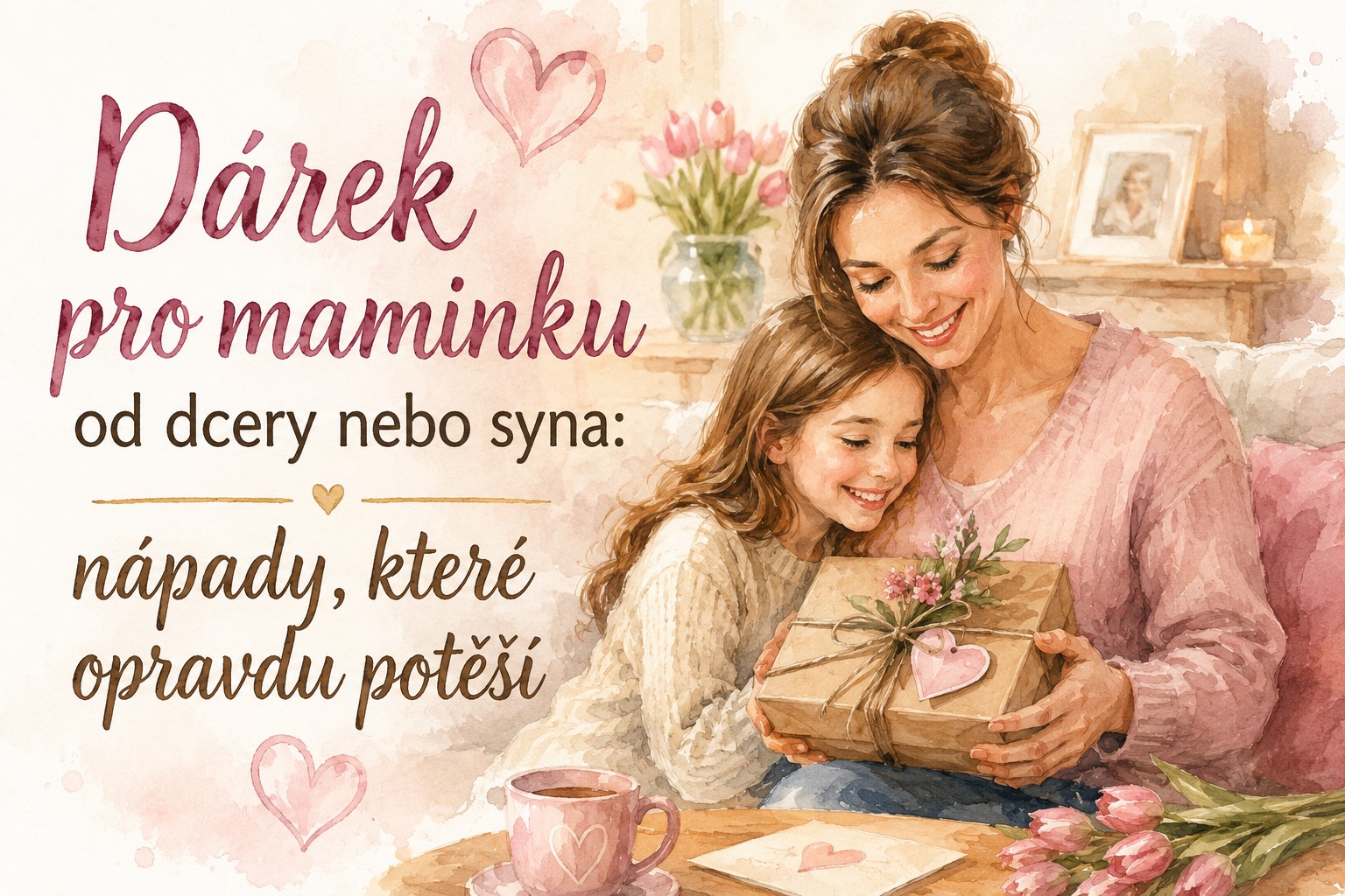 Dárek pro maminku od dcery nebo syna: nápady, které opravdu potěší