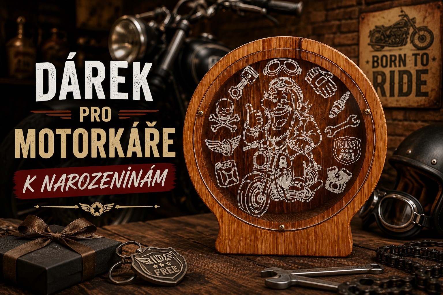 Dárek pro motorkáře k narozeninám: originální tipy, které nejsou jen další přilba