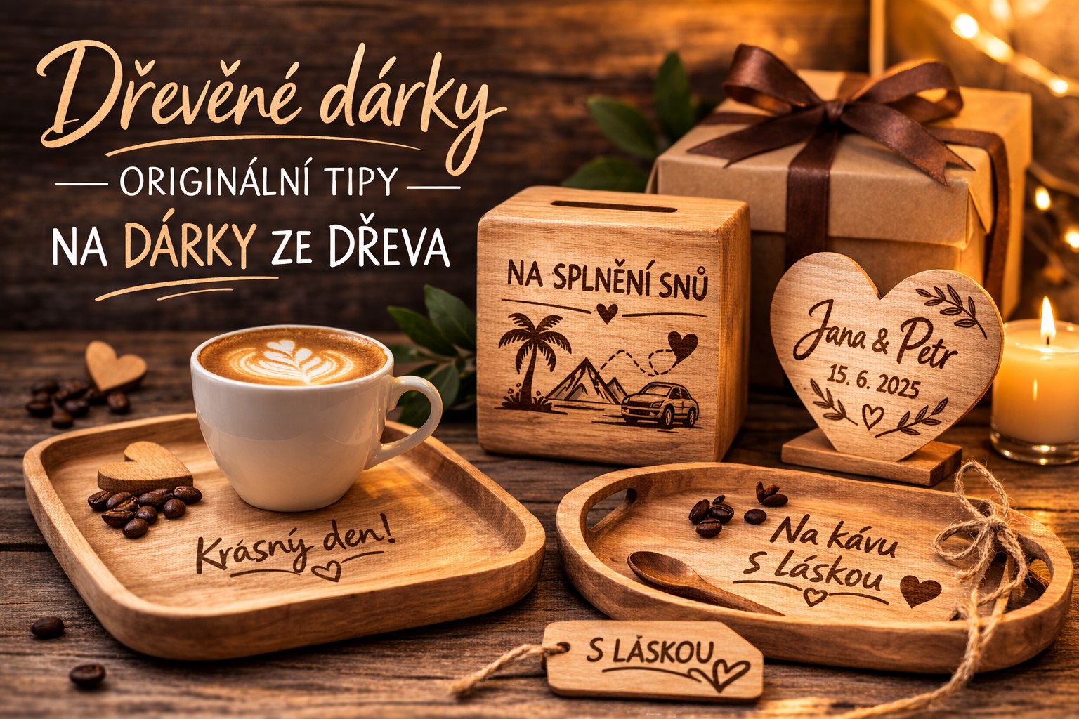 Dřevěné dárky: jak vybrat originální dárek ze dřeva