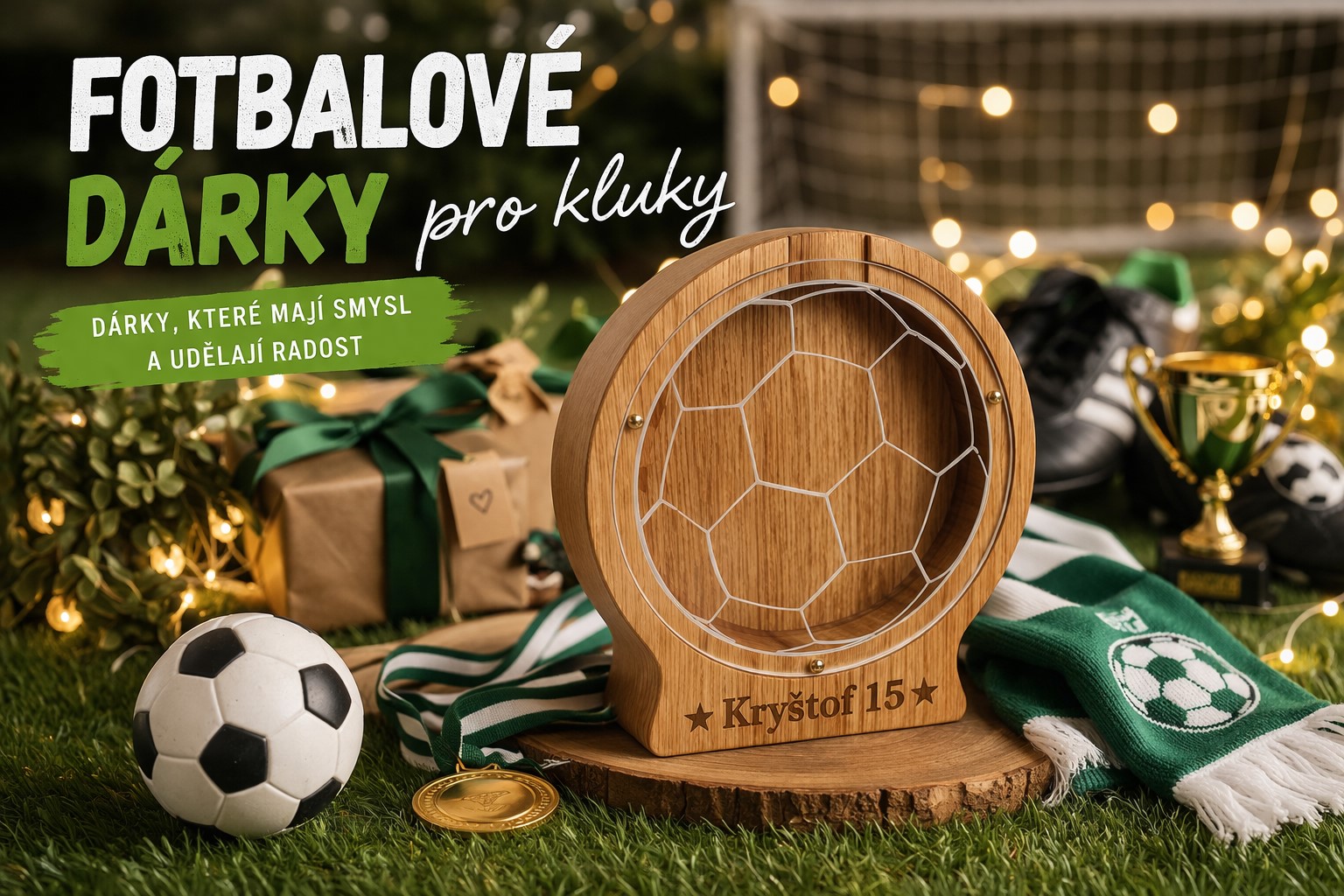 Fotbalové dárky pro kluky: originální tipy pro malé i velké hráče
