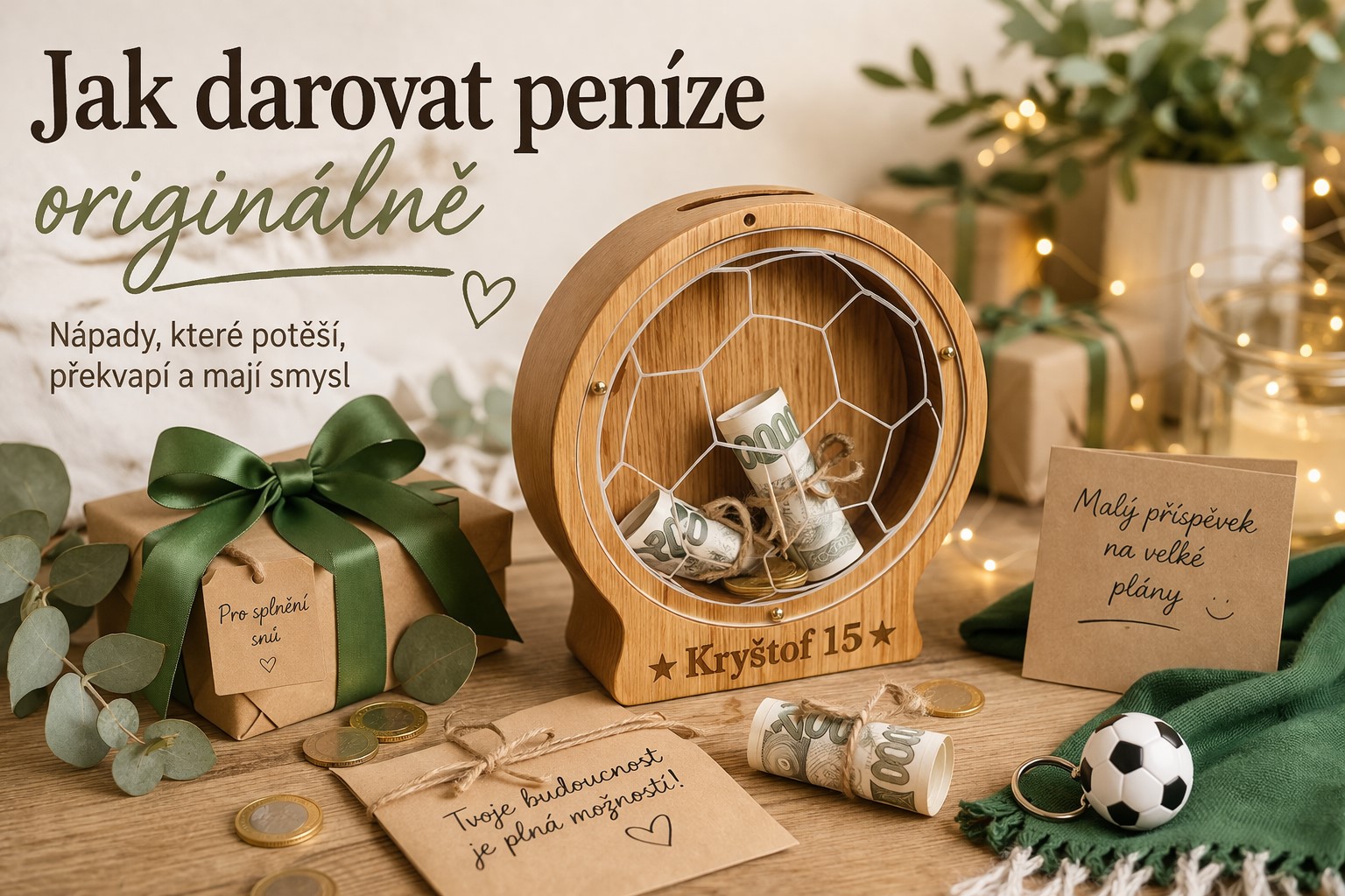 Jak darovat peníze originálně