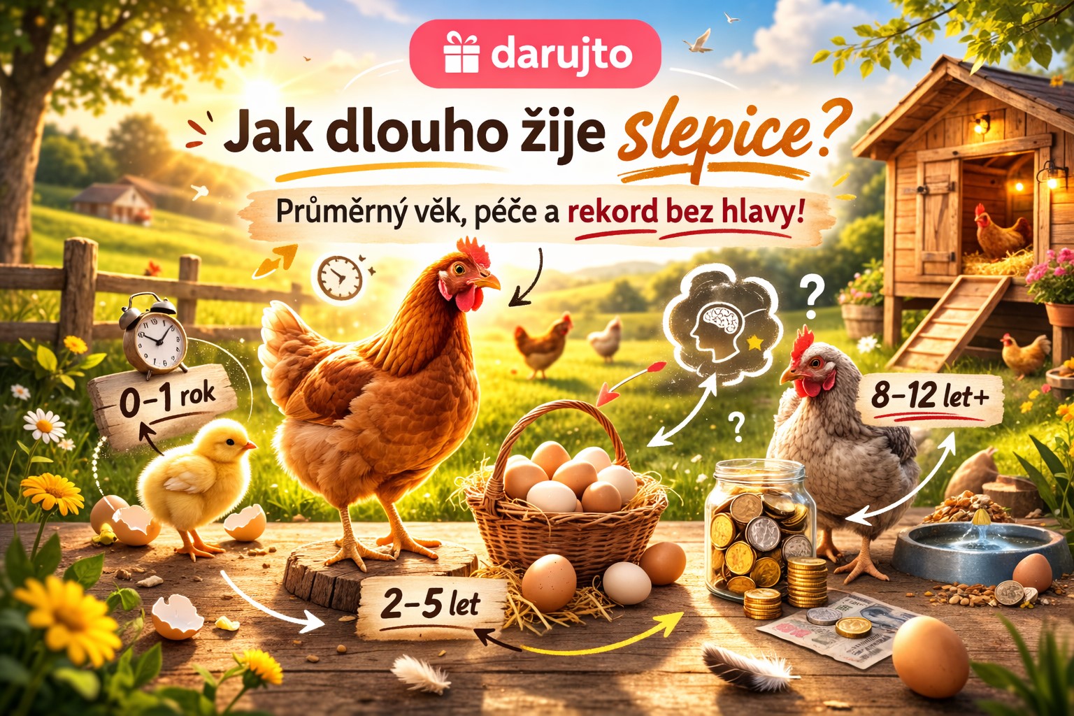 Jak dlouho žije slepice? Překvapivá pravda o délce života i rekord bez hlavy