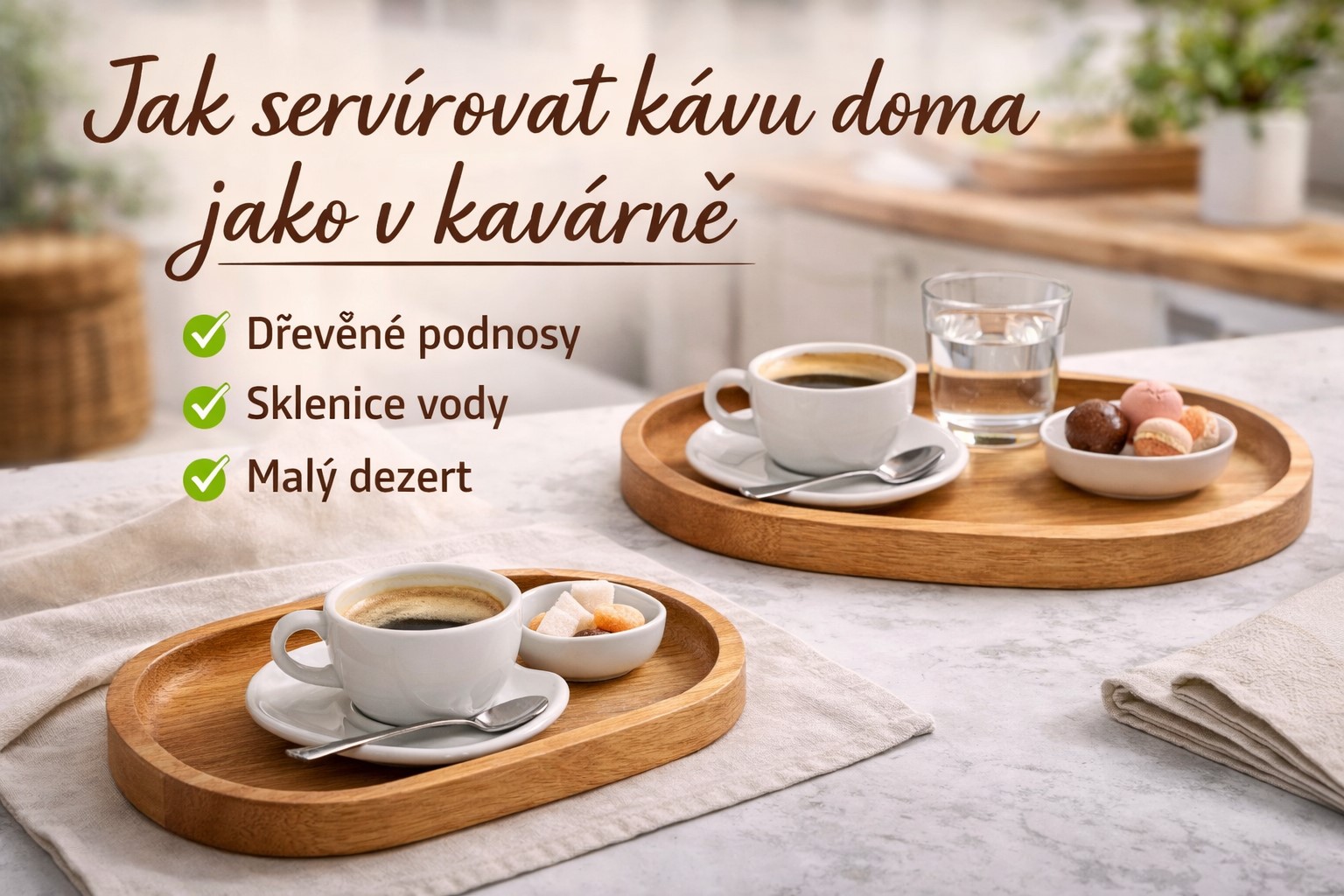 Jak servírovat kávu doma jako v kavárně