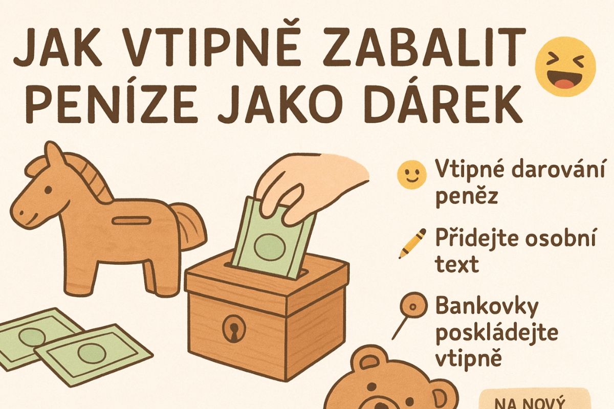 Jak vtipně zabalit peníze jako dárek