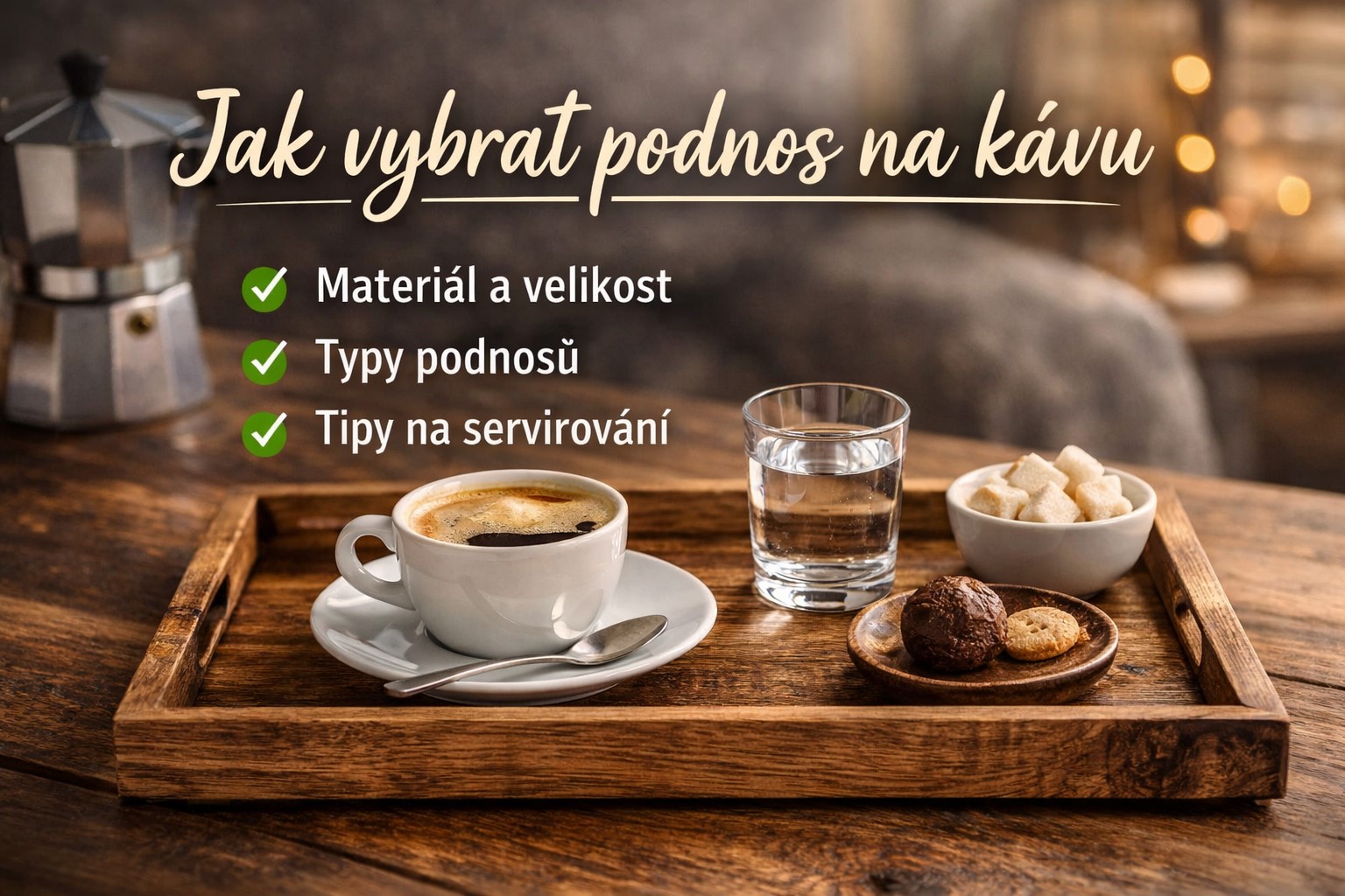 Jak vybrat podnos na kávu