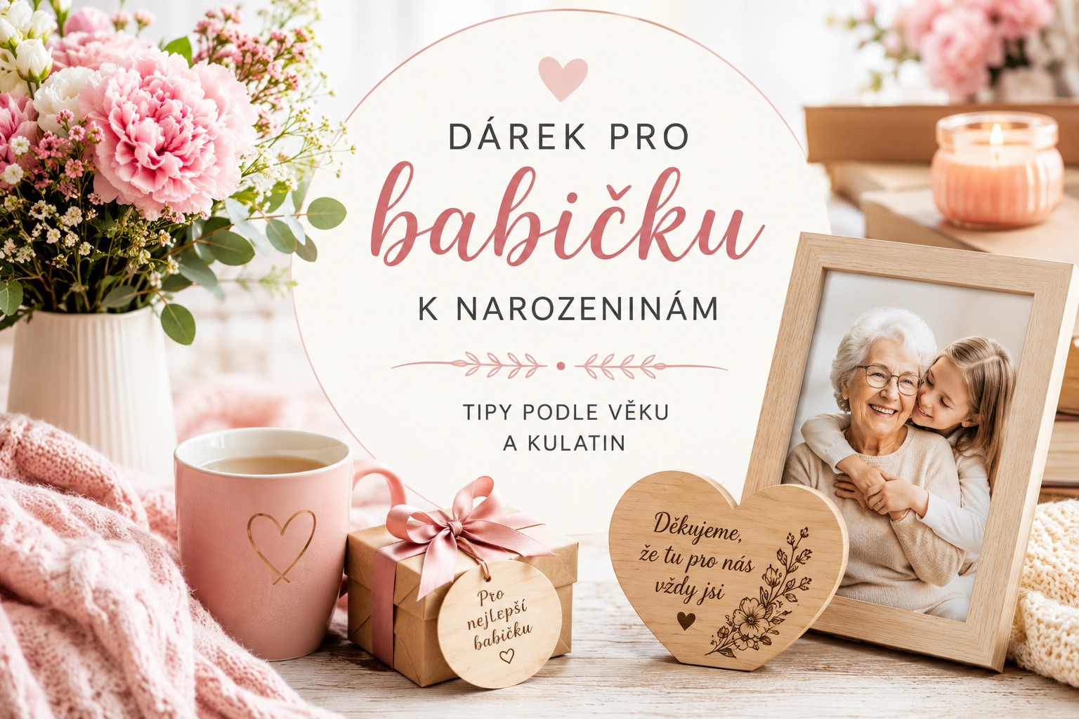 Dárek pro babičku k narozeninám: tipy podle věku a kulatin