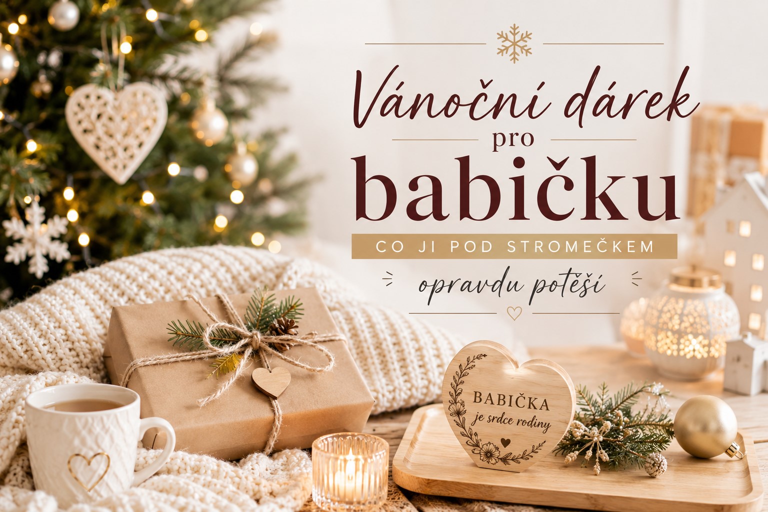 Vánoční dárek pro babičku: co ji pod stromečkem opravdu potěší