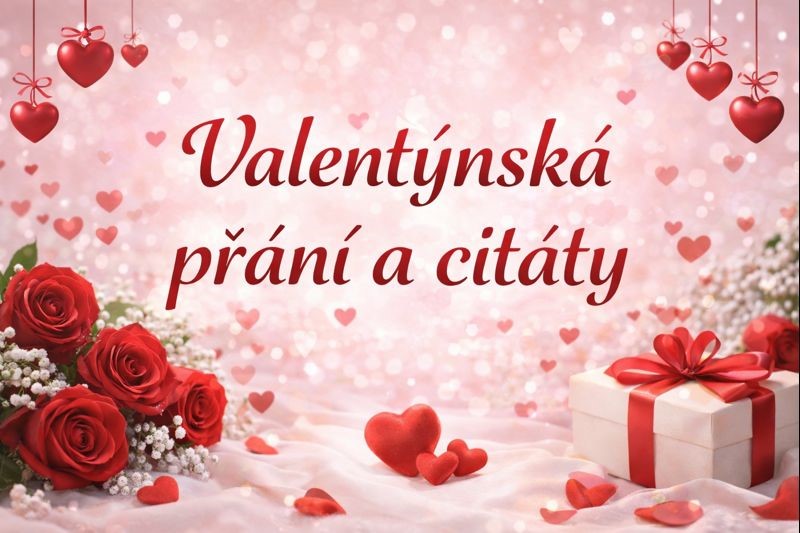 Valentýnská přání a citáty