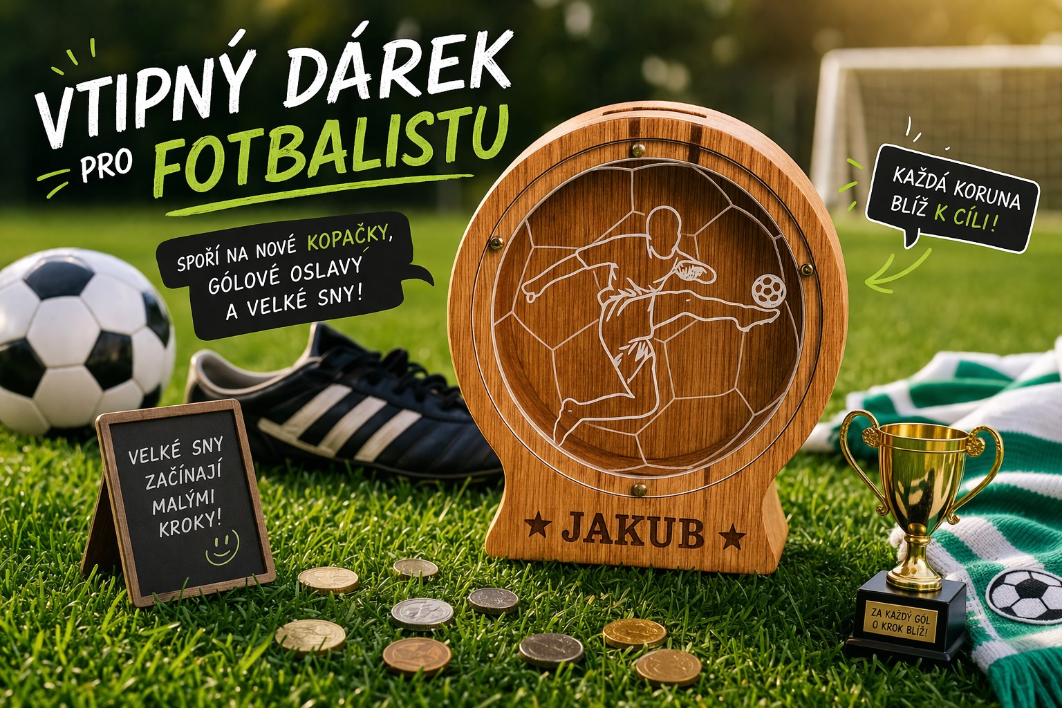 Vtipný dárek pro fotbalistu: originální nápady, které pobaví