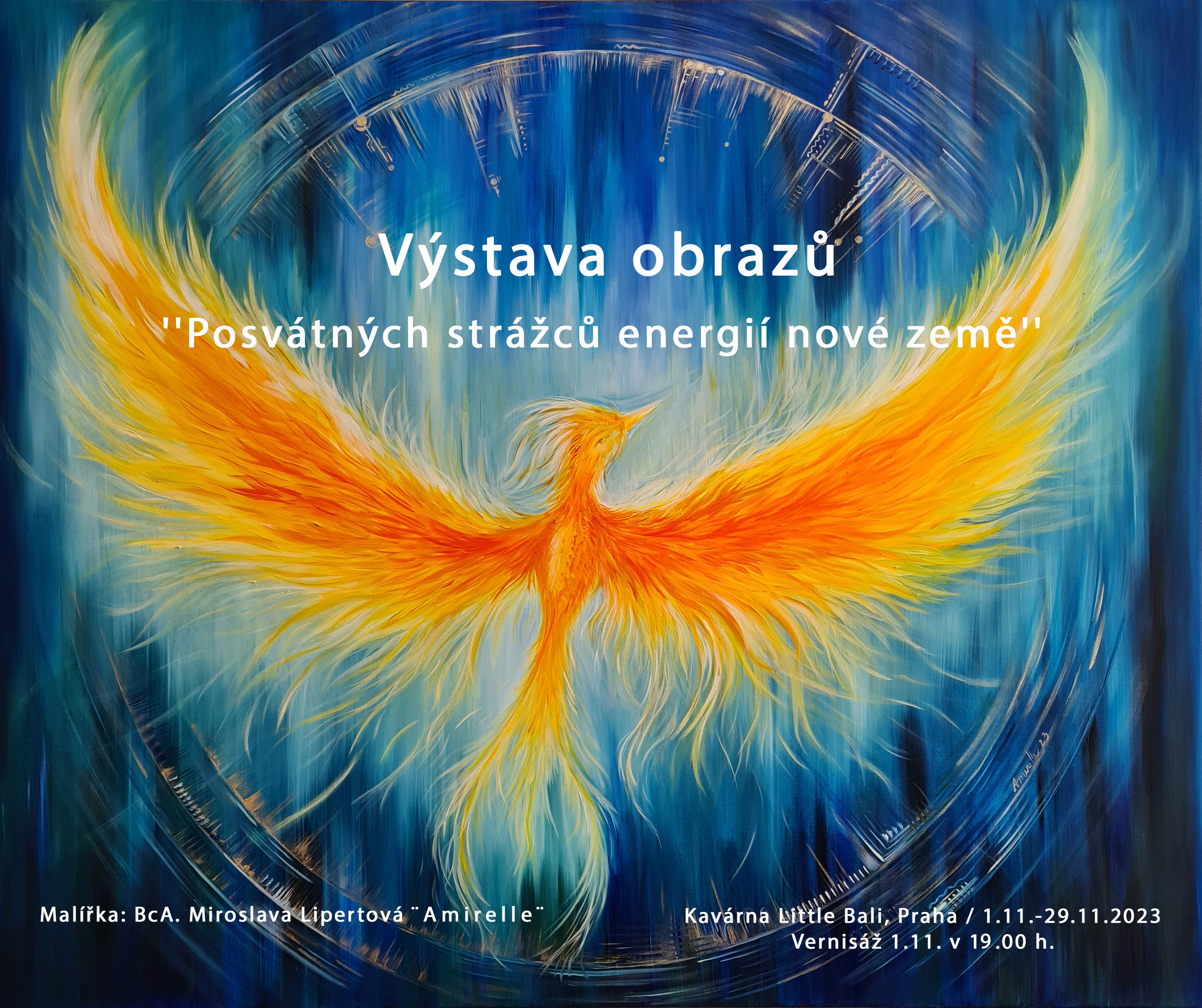 Výstava obrazů ''Posvátných strážců energií nové země''