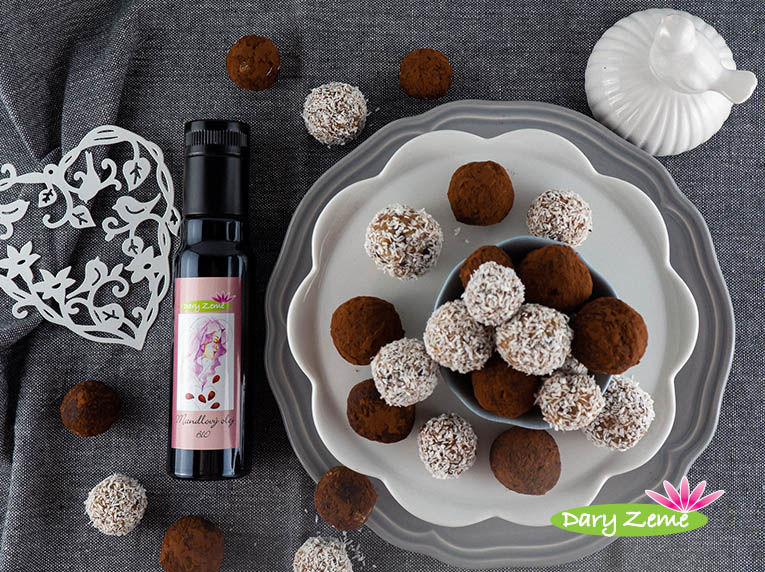 Mandlové energy kuličky s mandlovým olejem