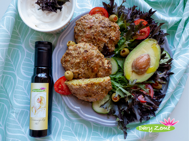 Brokolicové placičky se sezamem