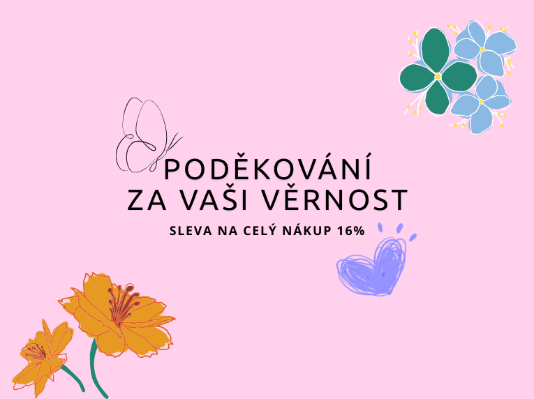 Poděkování, že jste s námi