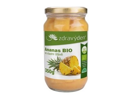 Ananas BIO ve vlastní šťávě 350g