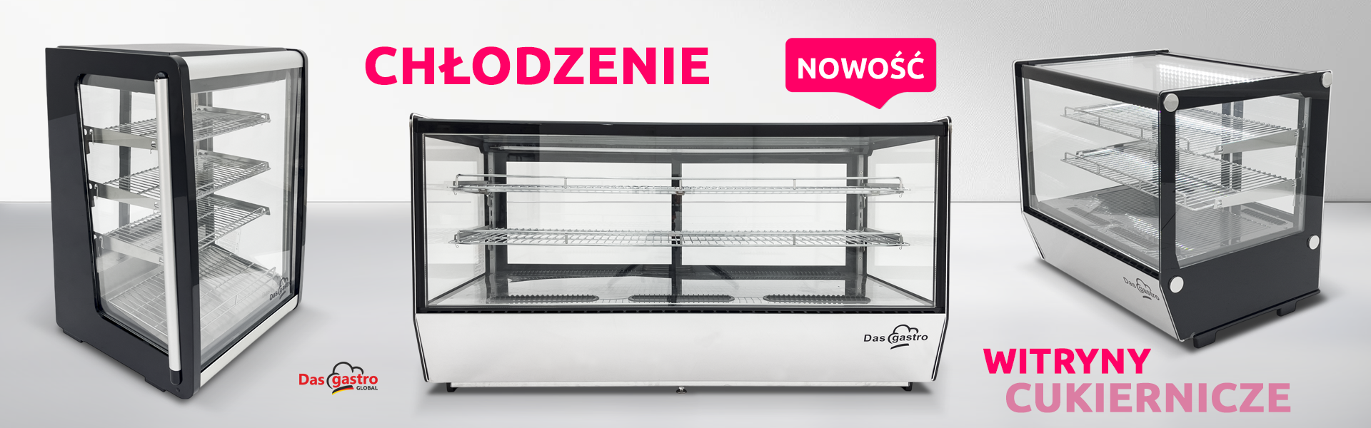 Witryny chłodnicze nablatowe