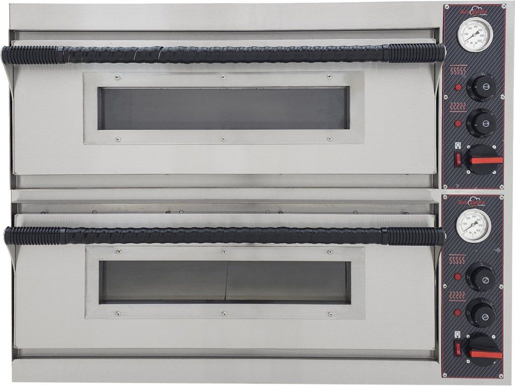 Four à pizza électrique – double étage, 14,4 kW, 2 × 4 × Ø 32 cm