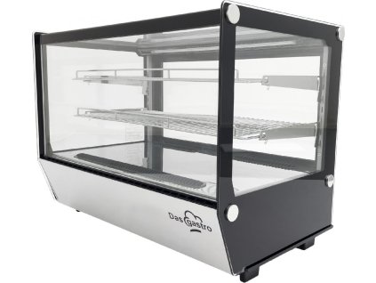 Countertop refrigerated display case - 160L - silver