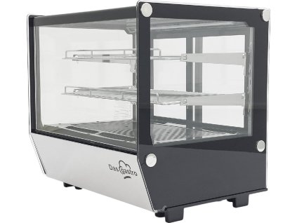 Countertop refrigerated display case - 120L - silver