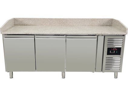 Pizza cooling table - 2015 x 800 mm - with 3 doors