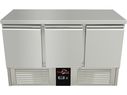 Refrigerated table - 1.37 x 0.7 m - with 3 doors