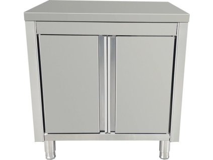 Edelstahl-Arbeitsschrank 600 x 700 - mit Flügeltüren