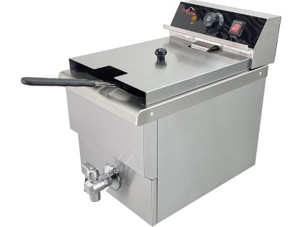12 liter deep fryer with drain tap