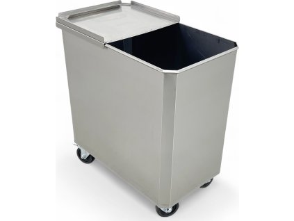 Stainless steel flour trolley