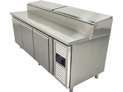 Preparatory refrigerated table 560 l – 2.02 x 0.80 m – with 3 doors