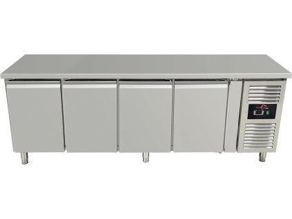 Freezer table with 4 doors