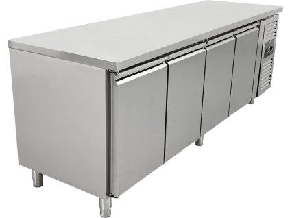 Refrigerated table with 4 doors