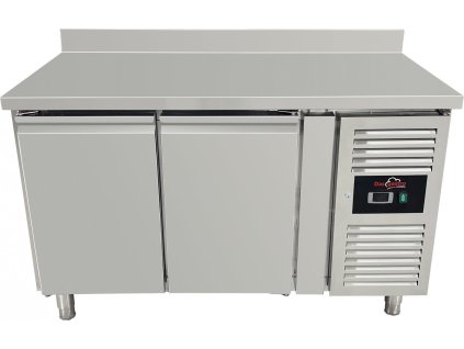 Freezer table with 2 doors and rear trim