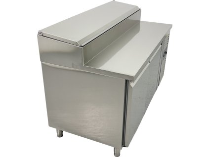 Vorbereitungskühltisch 360 l – 1,51 × 0,8 m – mit 2 Türen