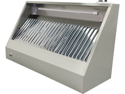 Wall-mounted hood 0.8 x 0.7 m - with motor, regulator and light