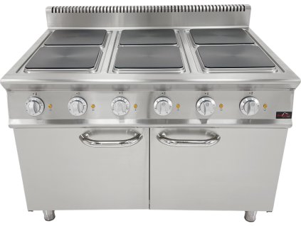 Elektroherd 6x quadratische Kochplatten