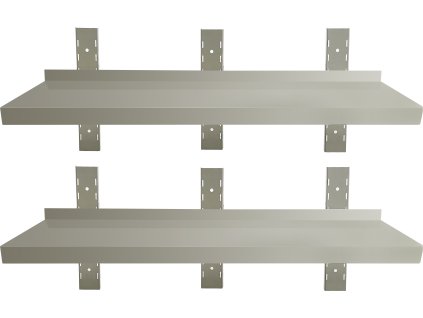 Wandregal - 1,5 x 0,3m - 2-stufig