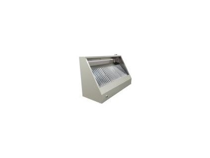Wall-mounted hood 1.4 x 0.9 m - with motor, regulator, and light