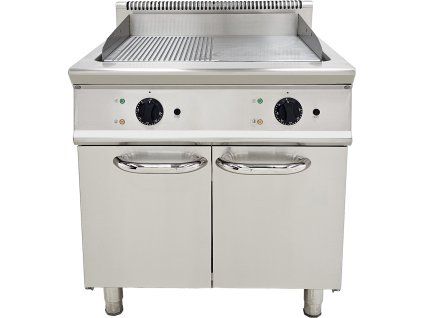 Grill elektryczny - 2x11kW - rowkowany