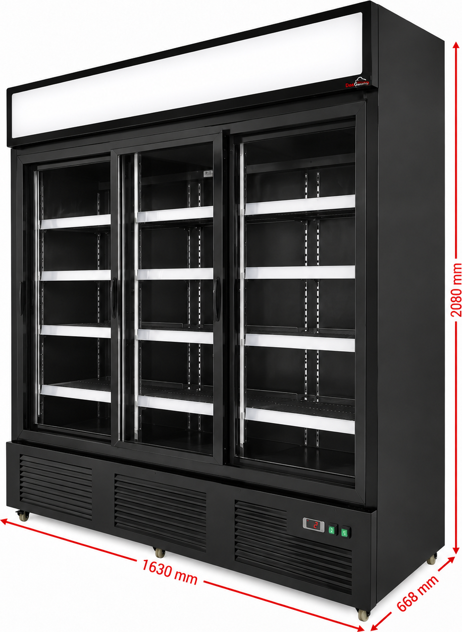 Chladnička na nápoje 1100 L černá