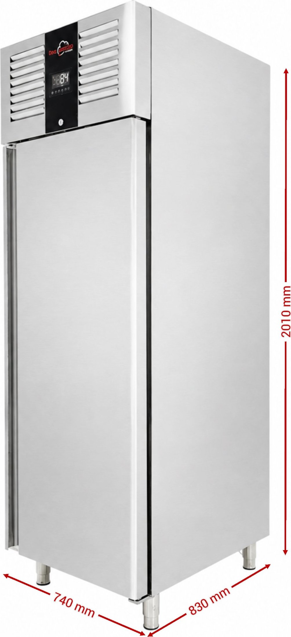 Lednice - 0,74 x 0,83 m - s nerezovými dveřmi Premium