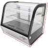 Countertop refrigerated display case - 120L - silver