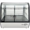 Countertop refrigerated display case - 120L - silver
