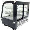 Countertop refrigerated display case - 120L - silver