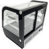 Countertop refrigerated display case - 120L - silver