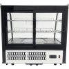 Countertop refrigerated display case - 120L - silver