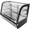 Countertop refrigerated display case - 160L - silver rounded