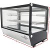 Countertop refrigerated display case - 160L - silver