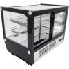 Countertop refrigerated display case - 160L - silver